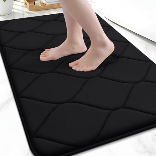 Smiry Memory Foam Bath Mat 47x20, Ultra Soft Absorbent Bathroom Rugs by Smiry