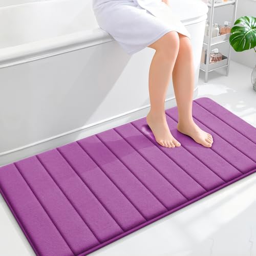 OLANLY Memory Foam Long Bathroom Rugs Runner 47x24, Super Soft Absorbent by OLANLY
