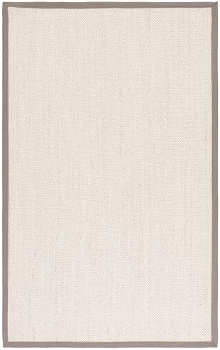 SAFAVIEH Natural Fiber Area Rug 5x8 Textured, Marble & Khaki NF143E - Image 3