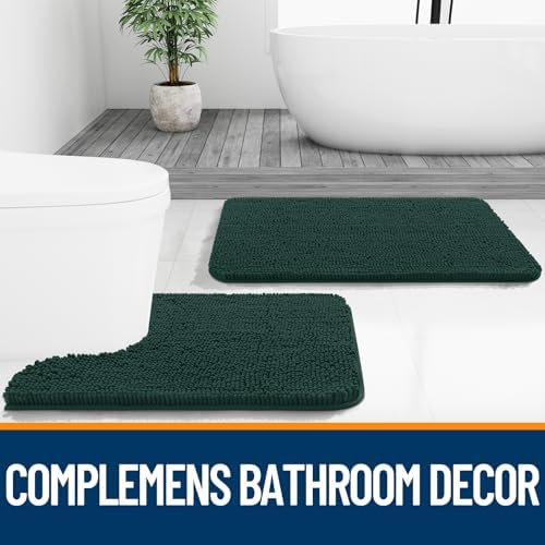 OLANLY Bathroom Runner Rugs 59x20, Extra Soft Absorbent Chenille Bath Rugs - Image 7