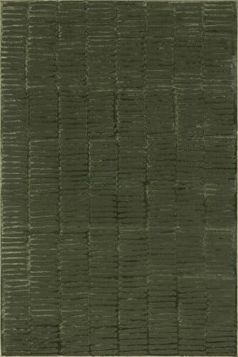nuLOOM Kailani Green Geometric Washable Area Rug, 10' x 13' - Image 3