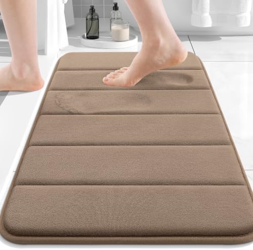 Buganda Memory Foam Bath Mat 24 x 16, Ultra Soft Absorbent Bathroom Rugs by Buganda