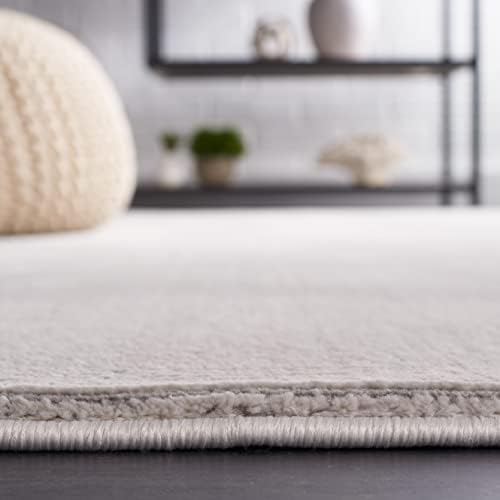 SAFAVIEH Revive Collection Area Rug - 6'7" x 9', Grey, Solid Design, Non-Shedding & Easy Care, Ideal for High Traffic Areas in Living Room, Bedroom, Dining (REV102F-6) - Image 6