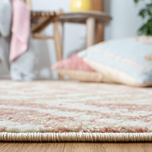 SAFAVIEH Adirondack Collection Accent Rug - 4' x 6', Rose & Gold, Modern Diamond Distressed Design, Non-Shedding & Easy Care, Ideal for High Traffic Areas in Entryway, Living Room, Bedroom (ADR131Q) - Image 5