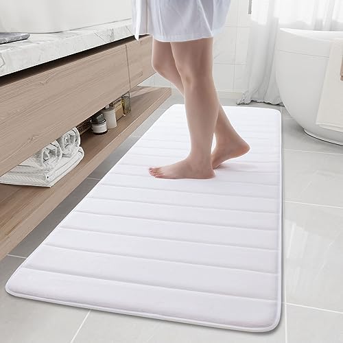 Buganda Memory Foam Bath Mat 70 x 24, Ultra Soft Absorbent Bathroom Rugs by Buganda