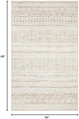 cotiled Washable 3x5 Entryway Rugs: Boho Moroccan Soft Small Rug - Image 2