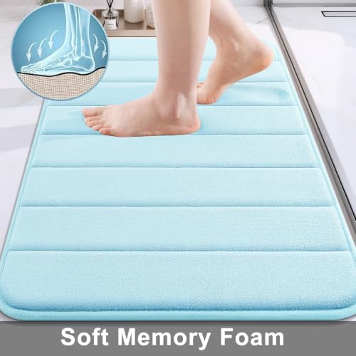 Buganda Memory Foam Bath Mat 24 x 16, Ultra Soft Absorbent Bathroom Rugs - Image 3