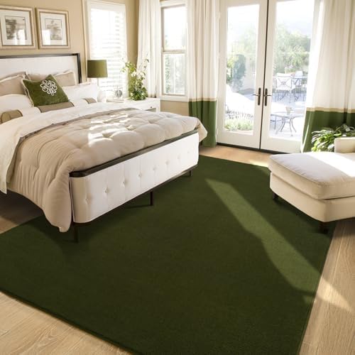 Amearea 8x10 Area Rugs for Bedroom Living Room, Olive Green Memory Foam Rug - Image 2
