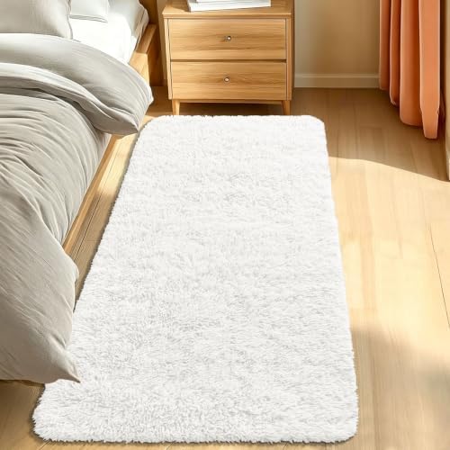 Smiry Area Rugs for Living Room Bedroom 2x6 ft, Fluffy Washable Carpet by Smiry