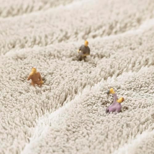 MINIDEAR Bathroom Rugs 24x17 Beige - Thick Memory Foam Bath Mat, Ultra Soft & Plush Fluffy, Non-Slip, Quick Dry, Absorbent Washable Floor Microfiber Mat for Tub, Home Decor Accessories - Image 6