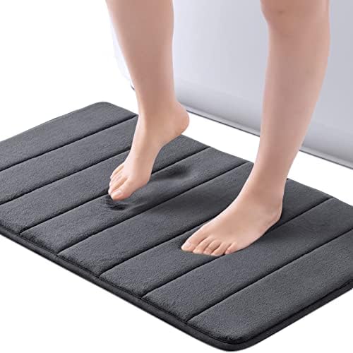 ROSMARUS Memory Foam Bath Mat, 20''x32'', Charcoal Gray by ROSMARUS
