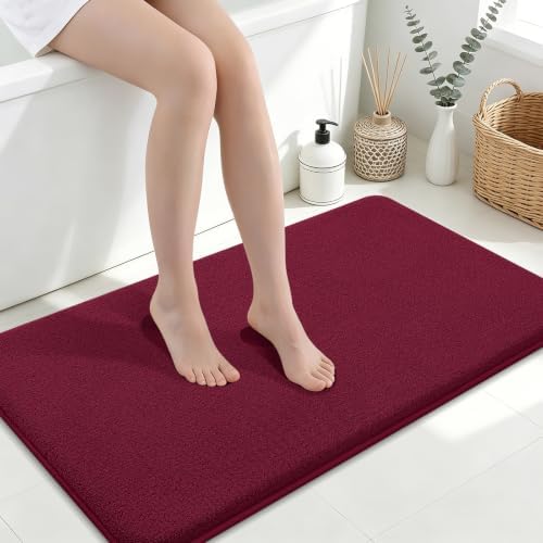 Smiry Memory Foam Bath Mat 40x24, Extra Soft Absorbent Bathroom Rugs by Smiry