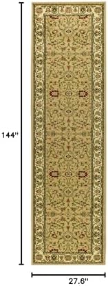 SAFAVIEH Lyndhurst Runner Rug 2'3"x12', Beige & Ivory LNH212D - Image 2