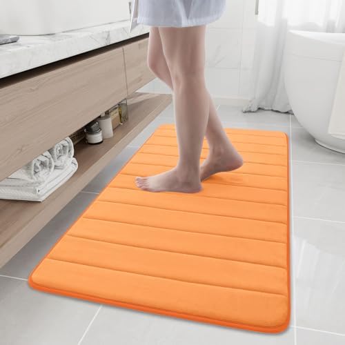Buganda Memory Foam Bath Mat 47 x 24, Ultra Soft Absorbent Bathroom Rugs by Buganda