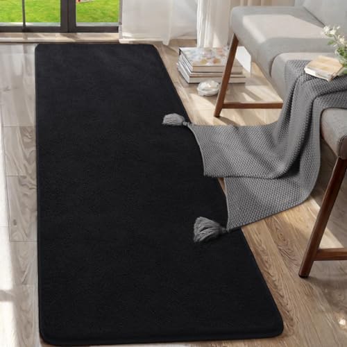 AROGAN 2x8 Runner Rug for Hallway, Long Runner Rugs Non Slip, Black - Image 6