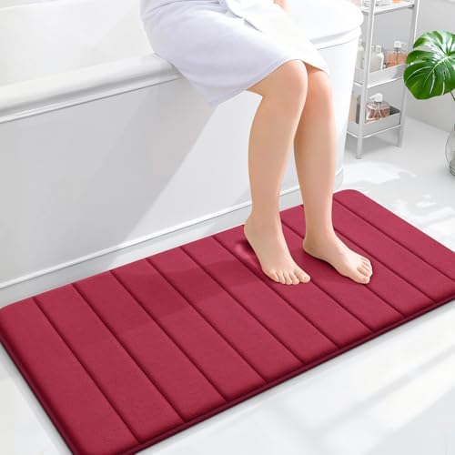 OLANLY Memory Foam Long Bathroom Rugs Runner 44x20, Super Soft Absorbent by OLANLY