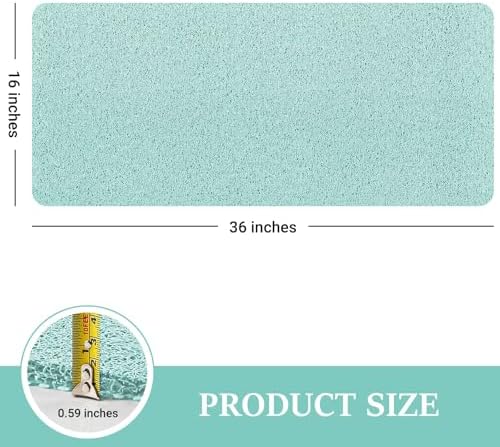 LuxStep Shower Mat Bathtub Mat,Non-Slip Bath Mat with Drain, Quick Drying - Image 2