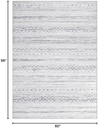 cotiled Boho 5x8 Area Rugs for Living Room: Soft Moroccan Washable Rug - Image 2
