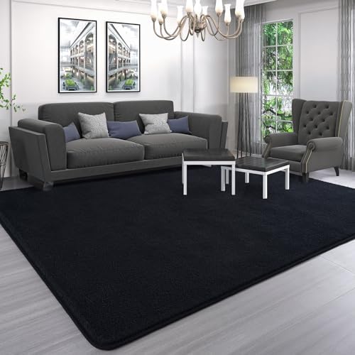 AROGAN 5x7 Area Rugs for Living Room Non Slip Dorm Bedroom Rug, Black - Image 6