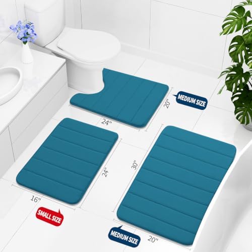 Buganda Memory Foam Bath Mat 35 x 24, Ultra Soft Absorbent Bathroom Rugs - Image 2