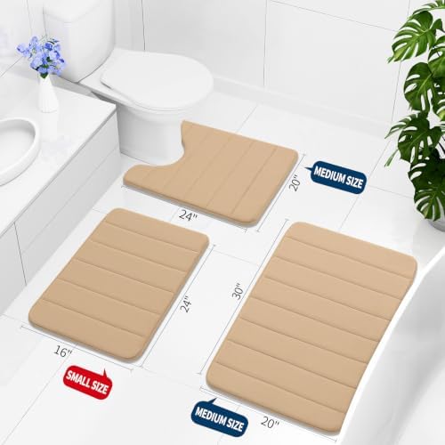Buganda Memory Foam Bath Mat 35.4 x 24, Ultra Soft Absorbent Bathroom Rugs - Image 2