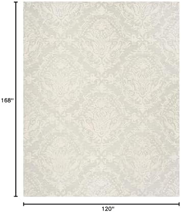 SAFAVIEH Blossom Collection 10' x 14' Sage/Ivory BLM107C Handmade Premium Wool Living Room Dining Bedroom Area Rug - Image 2