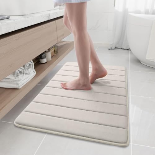 Buganda Memory Foam Bath Mat 35 x 24, Ultra Soft Absorbent Bathroom Rugs by Buganda