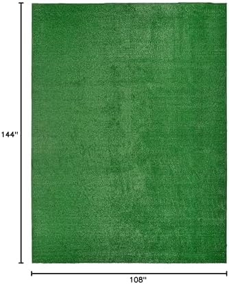 Garland Rug Artificial Grass 9 Ft. X 12 Ft. Large Indoor/Outdoor Area Rug Green -Lush Green, Durable, and Low-Maintenance for Patios, Lawns, and More - Image 3