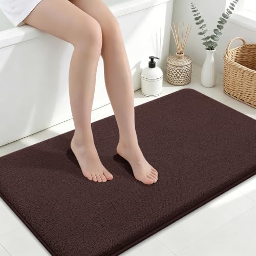 Smiry Memory Foam Bath Mat 45x27, Extra Soft Absorbent Bathroom Rugs by Smiry