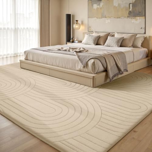Sour Lemon 8x10 Area Rugs for Living Room Bedroom, Large Carpet Rug Beige - Image 5