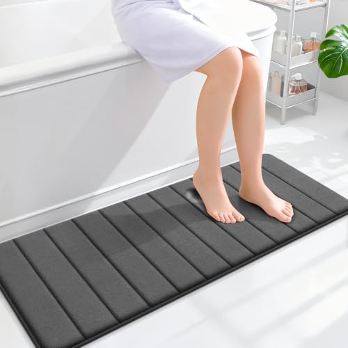 OLANLY Memory Foam Long Bathroom Rugs Runner 47x17, Super Soft Absorbent by OLANLY