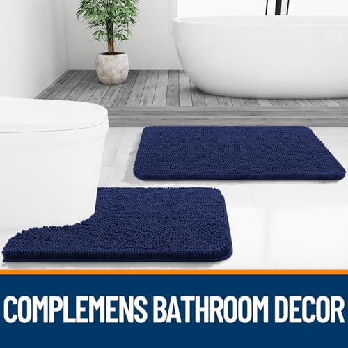 OLANLY Bathroom Rugs 36x24, Extra Soft Absorbent Chenille Bath Rugs - Image 7