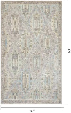 Vintage Persian pattern 3x5 Area Rug for Bedroom Living Room Small Space - Image 2
