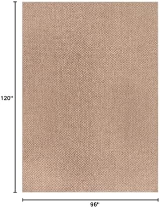 CAMILSON Easy Jute Rug 8x10, Indoor Outdoor Natural Color Farmhouse Area Rugs for Living Room Patio and Kitchen Rug, Solid Boho Woven Design, Easy-Cleaning, Washable Outside Carpet Alfombras (8 x 10) - Image 2