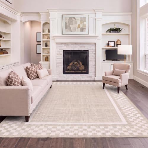 GarveeHome Washable Area Rugs 10x13 Non Slip Soft Large Living Room Rug by GarveeHome