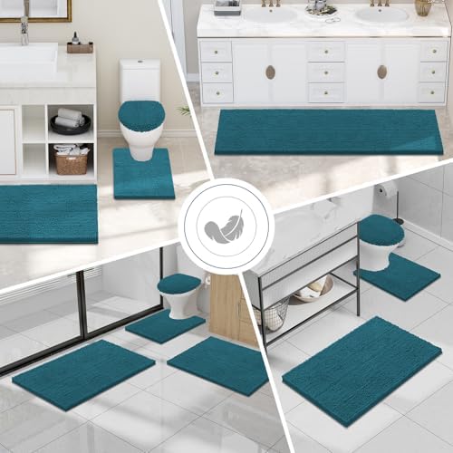 Smiry Bathroom Rugs 36X24, Luxury Chenille Extra Soft Absorbent Bath Mat - Image 7