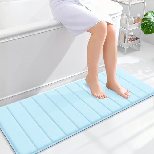 OLANLY Memory Foam Long Bathroom Rugs Runner 47x17, Super Soft Absorbent by OLANLY