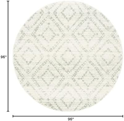 SAFAVIEH Adirondack Round Rug 8', Boho Ivory & Green ADR131X - Image 2