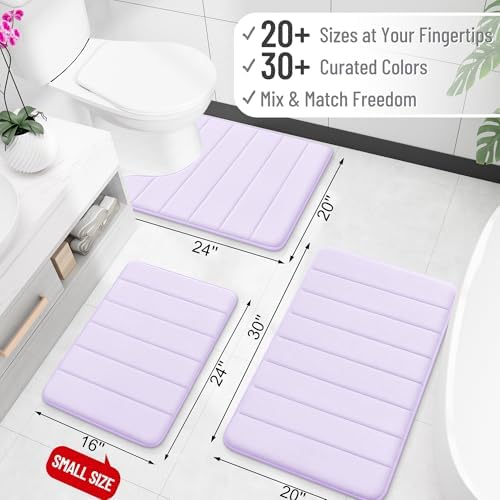 OLANLY Memory Foam Long Bathroom Rugs Runner 44x24, Super Soft Absorbent - Image 2