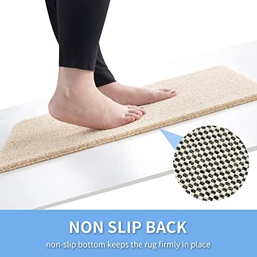 Hargiis Non Slip Bathtub Mat, Anti Slip Shower Mat, Fast Drying Bath Tub Mats, Foot Scrubber Mat, Anti Slip Mat for Tub, Floor, Bathroom, Home, Kitchen, Hotel (Beige 24"x16") - Image 3