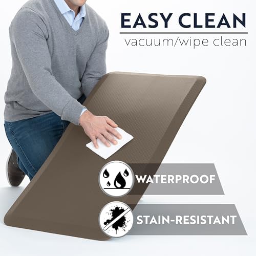KANGAROO Cushioned Anti Fatigue Kitchen Mats for Floor, 20x32 Cappuccino - Image 5