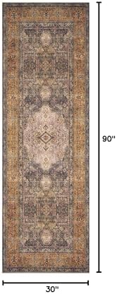 Loloi Loren Plum/Multi 2'-6" x 7'-6" Runner Rug - Image 3