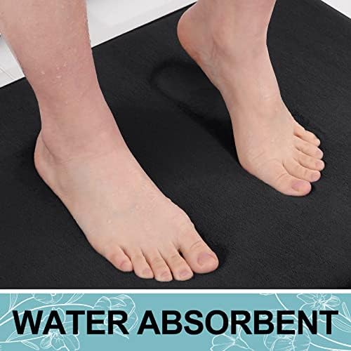 Smiry Memory Foam Bath Mat 50x30, Extra Soft and Absorbent Bathroom Rugs - Image 5