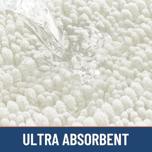 Smiry Bathroom Rugs 30X20, Extra Soft Rubber Backing Chenille Bath Mats - Image 6