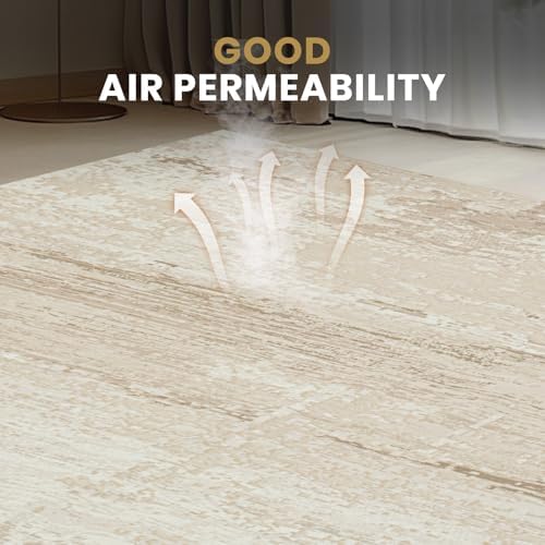 8x10 Neutral Washable Area Rugs for Living Room,Bedroom,Dining Room- Beige - Image 5