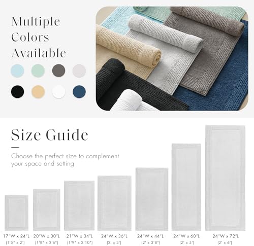 Madison Park Splendor Reversible 100% Cotton Bath Rug, 20 x 30, Grey - Image 5