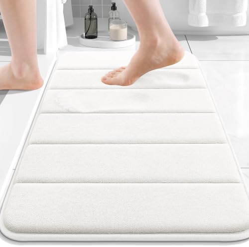 Buganda Memory Foam Bath Mat 24 x 16, Ultra Soft Absorbent Bathroom Rugs by Buganda