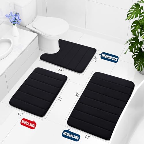 Buganda Memory Foam Bath Mat 47 x 24, Ultra Soft Absorbent Bathroom Rugs - Image 2
