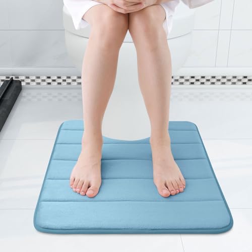 Buganda Memory Foam U-Shaped Toilet Rugs 24 x 24, Absorbent Bathroom mat - Image 3