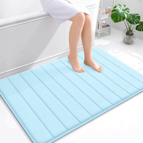 OLANLY Memory Foam Large Bath Mat 44x32, Super Soft Absorbent Bathroom Rugs by OLANLY